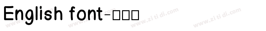 English font字体转换